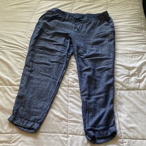 Old Navy tapered linen pants. Never worn, but washed once.